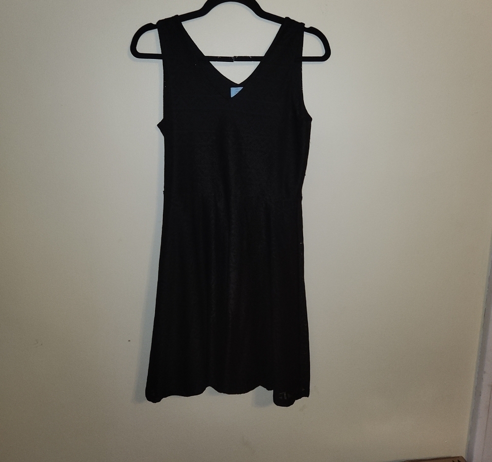 CeCe Black Lace Overlay V-Neck Mini Dress *Cocktail* *Eveningwear*